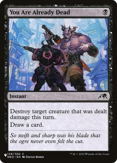You Are Already Dead (LIST) #129/302 Common (Moderately Played) The List Reprints Magic: The Gathering: 2026