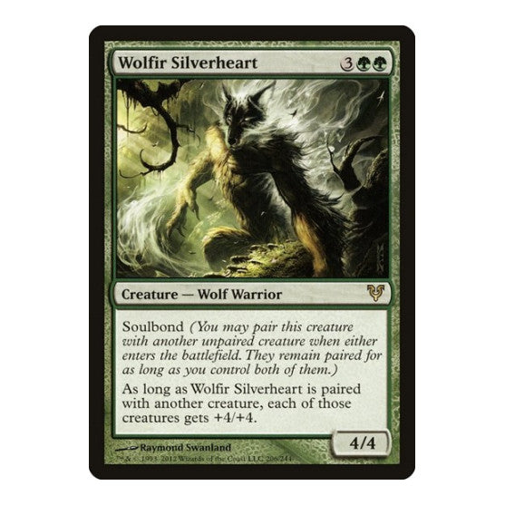 Wolfir Silverheart (AVR) #206 Rare (Foil Lightly Played) Avacyn Restored Magic: The Gathering: 2012
