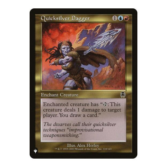 Quicksilver Dagger (LIST) #118/143 Common (Lightly Played) The List Reprints Magic: The Gathering: 2026