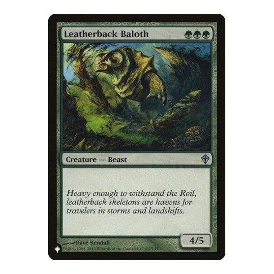 Leatherback Baloth (LIST) #107/145 Uncommon (Lightly Played) The List Reprints Magic: The Gathering: 2026