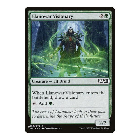 Llanowar Visionary (LIST) #193/274 Common (Lightly Played) The List Reprints Magic: The Gathering: 2026