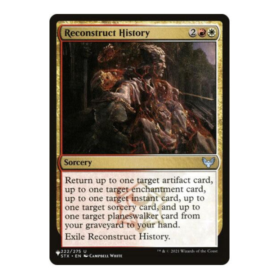 Reconstruct History (LIST) #222/275 Uncommon (Lightly Played) The List Reprints Magic: The Gathering: 2026