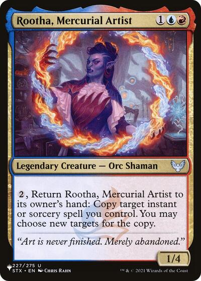Rootha, Mercurial Artist (LIST) #STX-227 Uncommon (Lightly Played) The List Reprints Magic: The Gathering: 2026