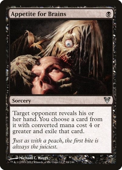 Appetite for Brains (AVR) #84 Uncommon (Heavily Played) Avacyn Restored Magic: The Gathering: 2012