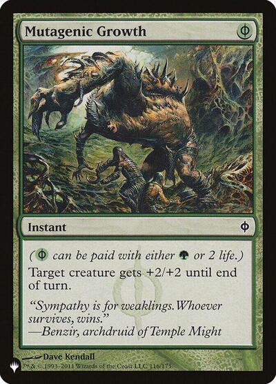 Mutagenic Growth (LIST) #NPH-116 Common (Lightly Played) The List Reprints Magic: The Gathering: 2026
