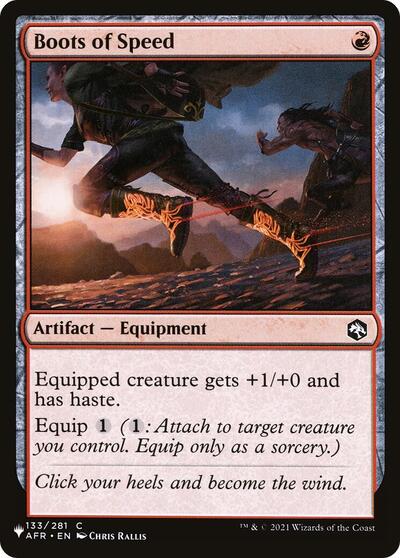 Boots of Speed (LIST) #AFR-133 Common (Lightly Played) The List Reprints Magic: The Gathering: 2026