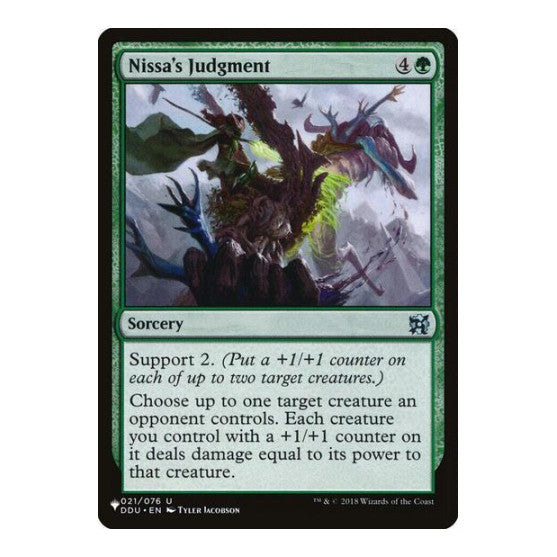 Nissa's Judgment (LIST) #021/076 Uncommon (Lightly Played) The List Reprints Magic: The Gathering: 2026