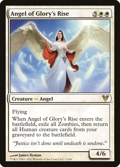 Angel of Glory's Rise (AVR) #1 Rare (Near Mint) Avacyn Restored Magic: The Gathering: 2012