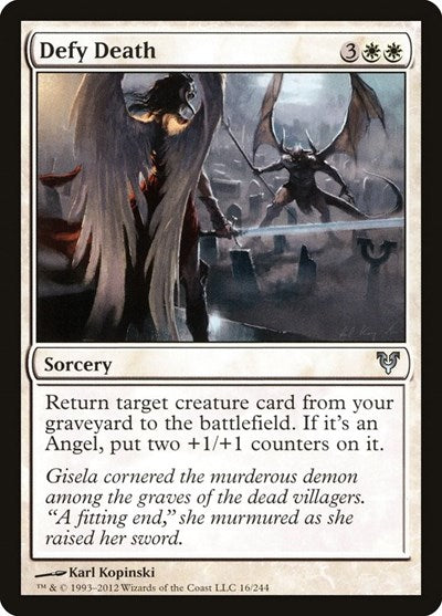 Defy Death (AVR) #16 Uncommon (Lightly Played) Avacyn Restored Magic: 2012