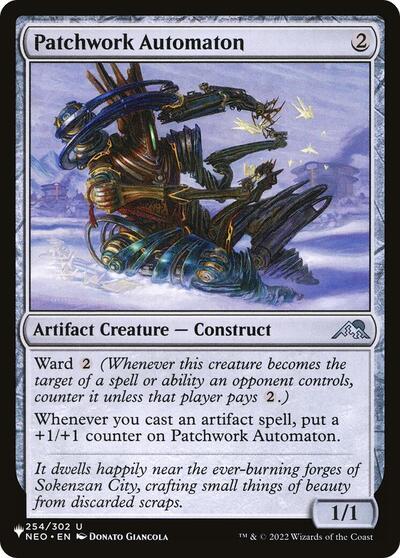 Patchwork Automaton (LIST) #NEO-254 Uncommon (Lightly Played) The List Reprints Magic: 2026