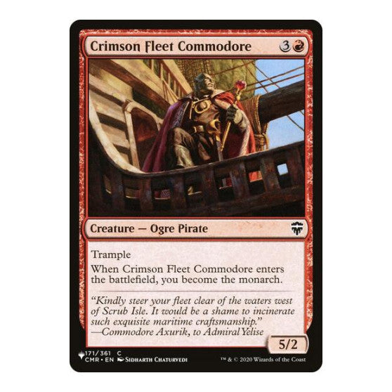 Crimson Fleet Commodore (LIST) #171/361 Common (Lightly Played) The List Reprints Magic: The Gathering: 2026