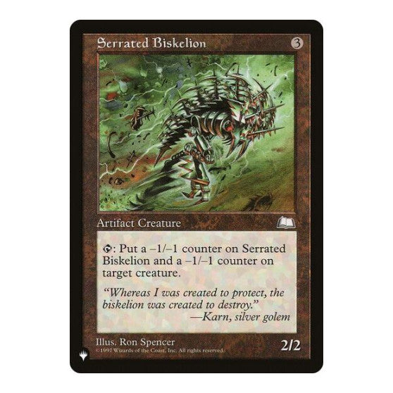 Serrated Biskelion (LIST) #WTH-156 Uncommon (Lightly Played) The List Reprints Magic: The Gathering: 2026