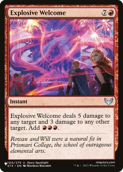 Explosive Welcome (LIST) #100/275 Uncommon (Lightly Played) The List Reprints Magic: The Gathering: 2026