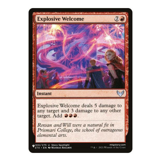 Explosive Welcome (LIST) #100/275 Uncommon (Lightly Played) The List Reprints Magic: The Gathering: 2026