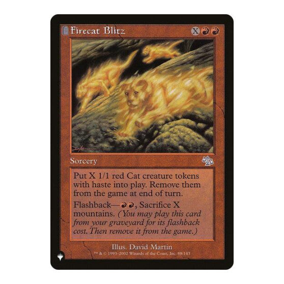 Firecat Blitz (LIST) #88/143 Uncommon (Lightly Played) The List Reprints Magic: The Gathering: 2026