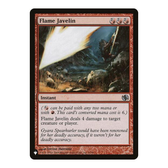 Flame Javelin (LIST) #53/62 Uncommon (Lightly Played) The List Reprints Magic: The Gathering: 2026