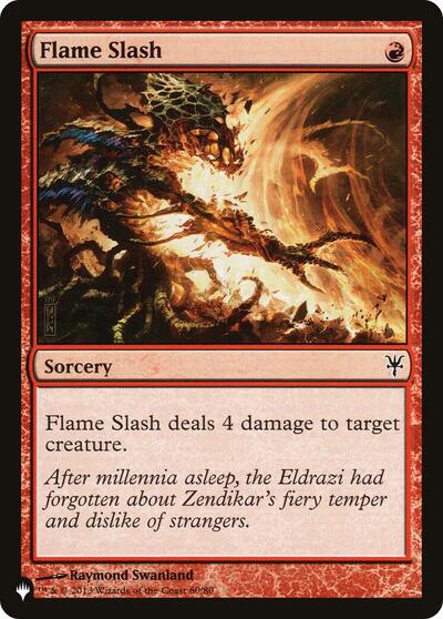 Flame Slash (LIST) #DDK-60 Common (Moderately Played) The List Reprints Magic: The Gathering: 2026