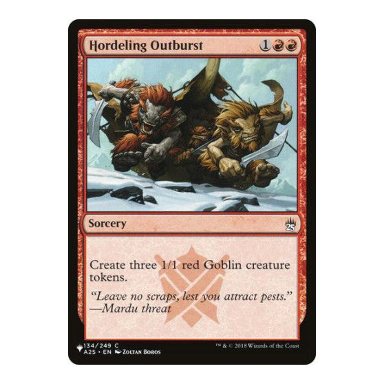 Hordeling Outburst (LIST) #134/249 Common (Lightly Played) The List Reprints Magic: The Gathering: 2026