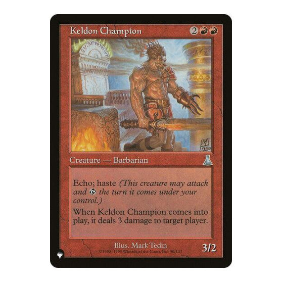Keldon Champion (LIST) #90/143 Uncommon (Lightly Played) The List Reprints Magic: The Gathering: 2026