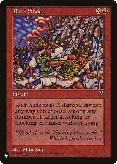 Rock Slide (LIST) #VIS-92 Common (Moderately Played) The List Reprints Magic: The Gathering: 2026