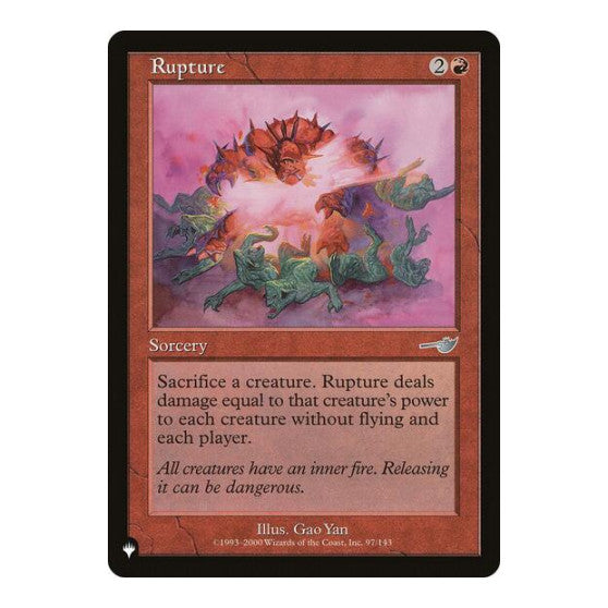 Rupture (LIST) #97/143 Uncommon (Lightly Played) The List Reprints Magic: The Gathering: 2026