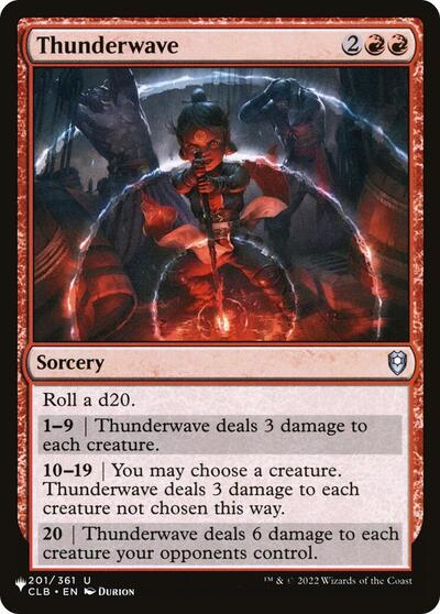 Thunderwave (LIST) #CLB-201 Uncommon (Lightly Played) The List Reprints Magic: The Gathering: 2026