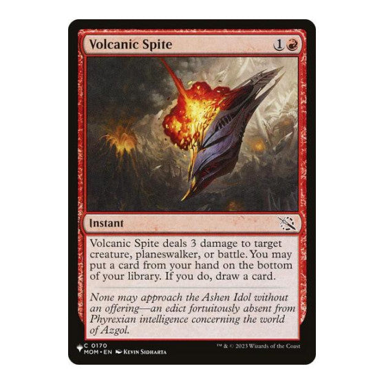 Volcanic Spite (LIST) #0170 Common (Lightly Played) The List Reprints Magic: The Gathering: 2026