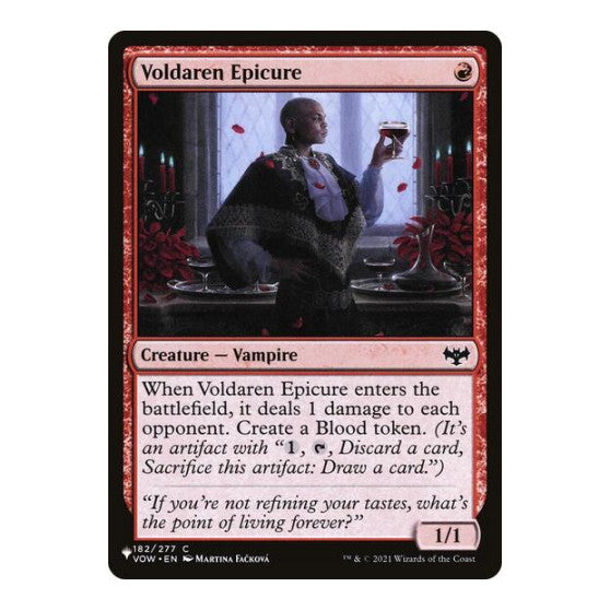 Voldaren Epicure (LIST) #182/277 Common (Lightly Played) The List Reprints Magic: The Gathering: 2026