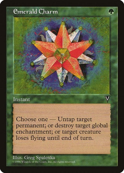 Emerald Charm (VIS) #106 Common (Lightly Played) Visions Magic: The Gathering: 1997