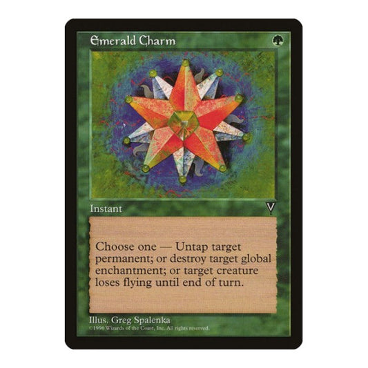 Emerald Charm (VIS) #106 Common (Lightly Played) Visions Magic: The Gathering: 1997