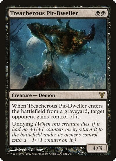 Treacherous Pit-Dweller (AVR) #121 Rare (Lightly Played) Avacyn Restored Magic: The Gathering: 2012