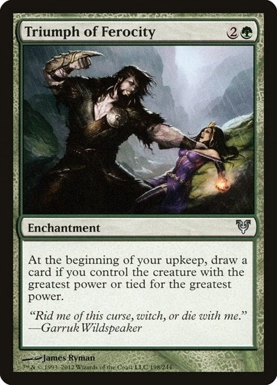 Triumph of Ferocity (AVR) #198 Uncommon (Lightly Played) Avacyn Restored Magic: The Gathering: 2012
