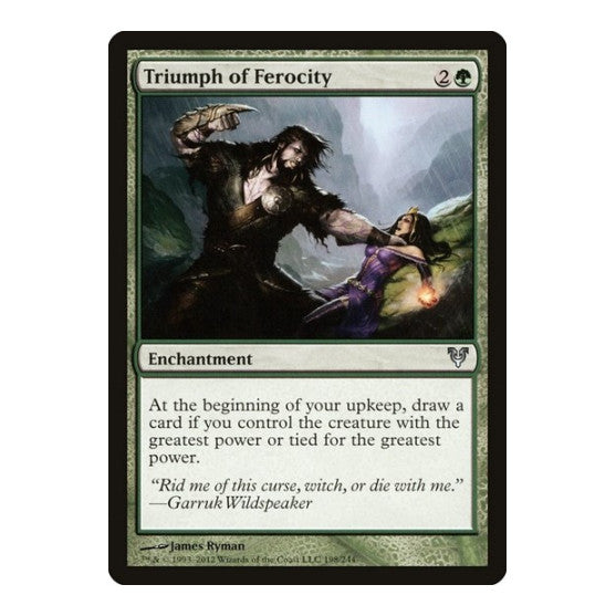 Triumph of Ferocity (AVR) #198 Uncommon (Lightly Played) Avacyn Restored Magic: The Gathering: 2012