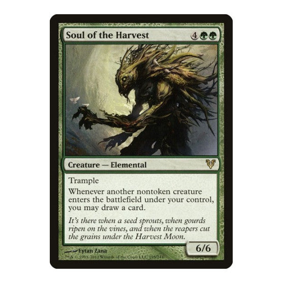 Soul of the Harvest (AVR) #195 Rare (Lightly Played) Avacyn Restored Magic: The Gathering: 2012