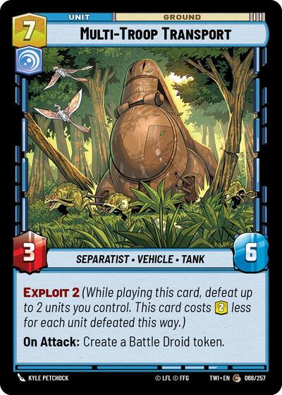 Multi Troop Transport (TWI) #066/257 Common (Near Mint) Twilight of the Republic Star Wars: Unlimited: 2024