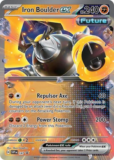 Iron Boulder ex - 147 (SVP) #147 Promo (Holofoil Near Mint) SV: Scarlet & Violet Promo Cards Pokemon: 2023