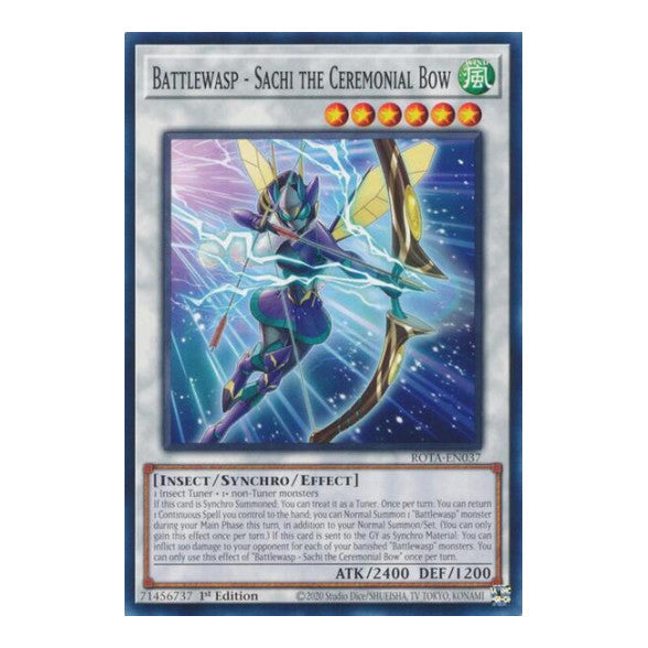 Battlewasp - Sachi the Ceremonial Bow (ROTA) #ROTA-EN037 Common / Short Print (1st Edition Near Mint) Rage of the Abyss YuGiOh: 2024