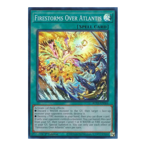Firestorms Over Atlantis (ROTA) #ROTA-EN066 Super Rare (1st Edition Near Mint) Rage of the Abyss YuGiOh: 2024