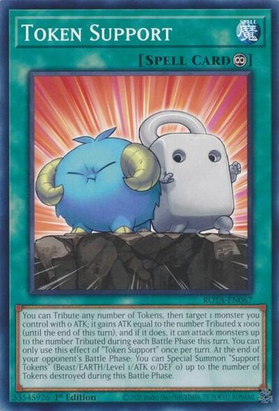 Token Support (ROTA) #ROTA-EN067 Common (1st Edition Near Mint) Rage of the Abyss YuGiOh: 2024