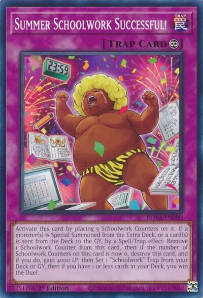Summer Schoolwork Successful (ROTA) #ROTA-EN080 Common (1st Edition Near Mint) Rage of the Abyss YuGiOh: 2024