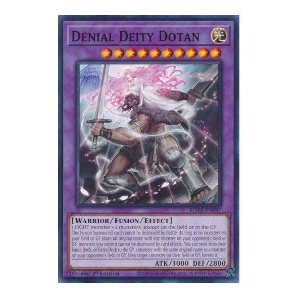 Denial Deity Dotan (ROTA) #ROTA-EN087 Common / Short Print (1st Edition Near Mint) Rage of the Abyss YuGiOh: 2024