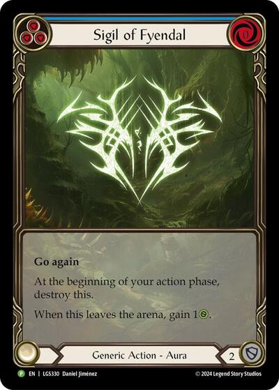 Sigil of Fyendal (Extended Art) - LGS330 (PR) #LGS330 Promo (Rainbow Foil Near Mint) Flesh and Blood: Promo Cards Flesh and Blood TCG: 2019