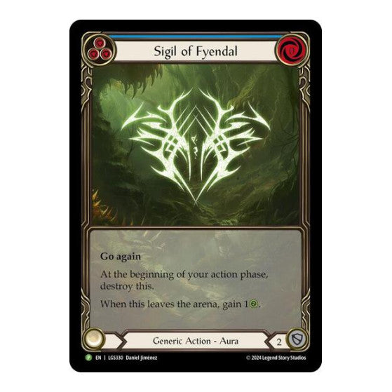 Sigil of Fyendal (Extended Art) - LGS330 (PR) #LGS330 Promo (Rainbow Foil Near Mint) Flesh and Blood: Promo Cards Flesh and Blood TCG: 2019