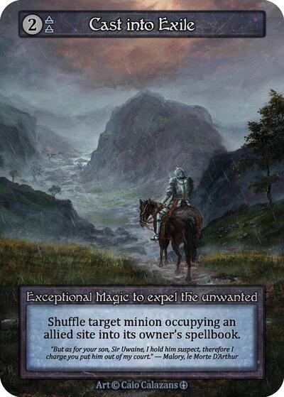 Cast into Exile (ART) Exceptional (Near Mint) Arthurian Legends Sorcery: Contested Realm: 2024