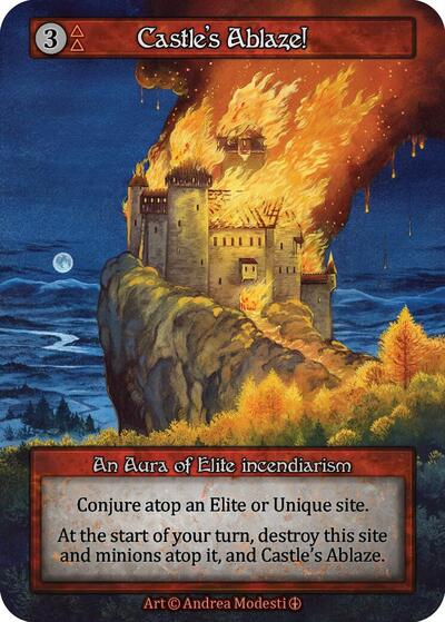 2024 Sorcery Contested Realm: Arthurian Legends (ART) - Castles Ablaze (Elite) (Near Mint)