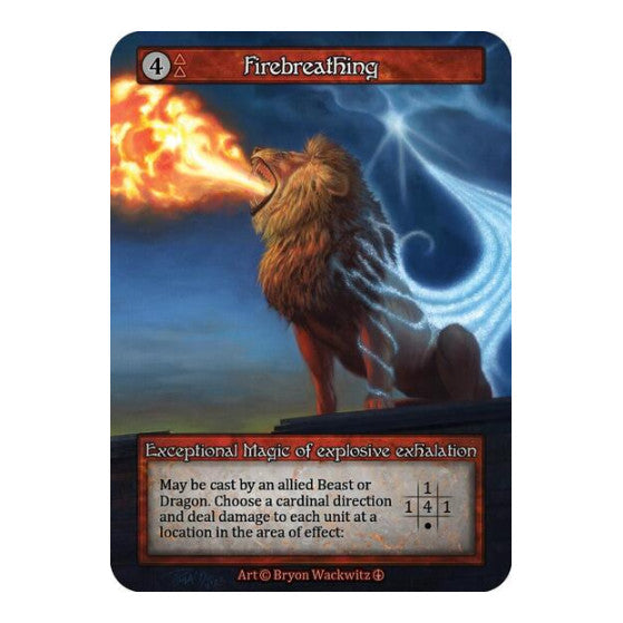 Firebreathing (ART) Exceptional (Lightly Played) Arthurian Legends Sorcery: Contested Realm: 2024
