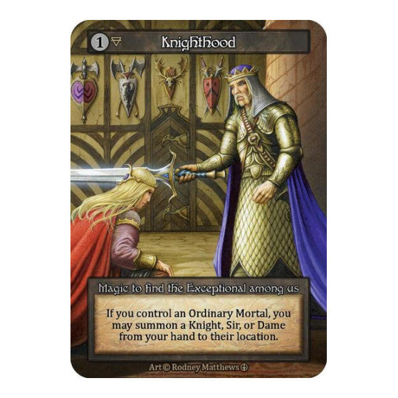 Knighthood (ART) Exceptional (Lightly Played) Arthurian Legends Sorcery: Contested Realm: 2024
