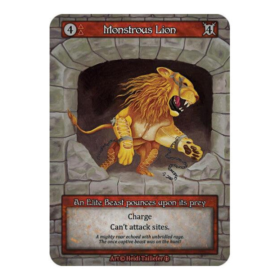 Monstrous Lion (ART) Elite (Lightly Played) Arthurian Legends Sorcery: Contested Realm: 2024