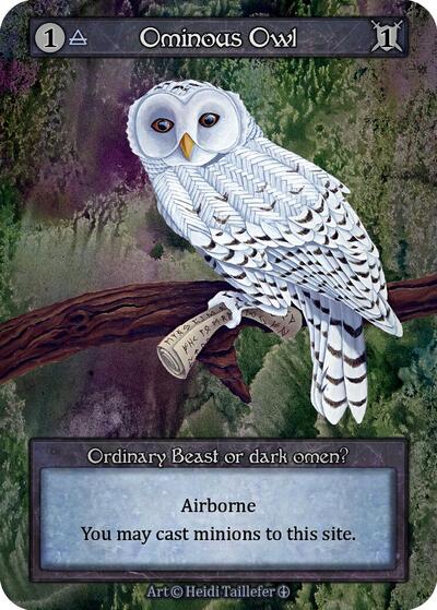 Ominous Owl (ART) Ordinary (Near Mint) Arthurian Legends Sorcery: Contested Realm: 2024