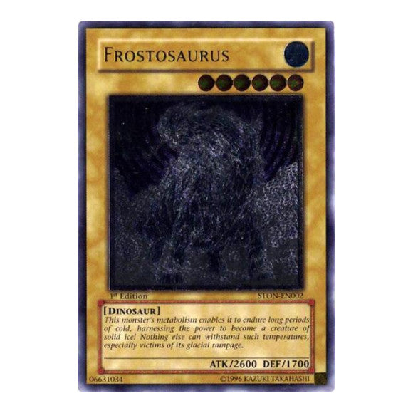 Frostosaurus UTR (STON) #STON-EN002 Ultimate Rare (1st Edition Moderately Played) Strike of Neos YuGiOh: 2007
